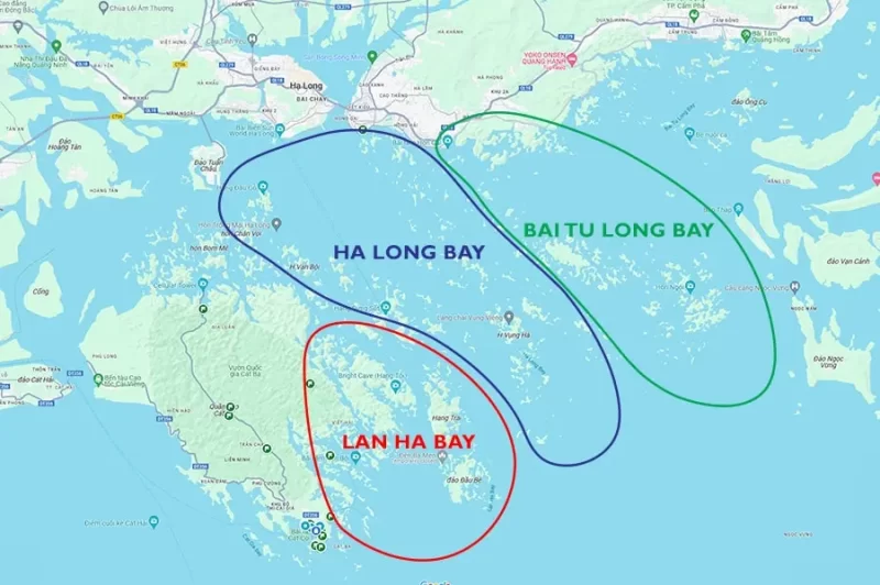 Lan Ha Bay map