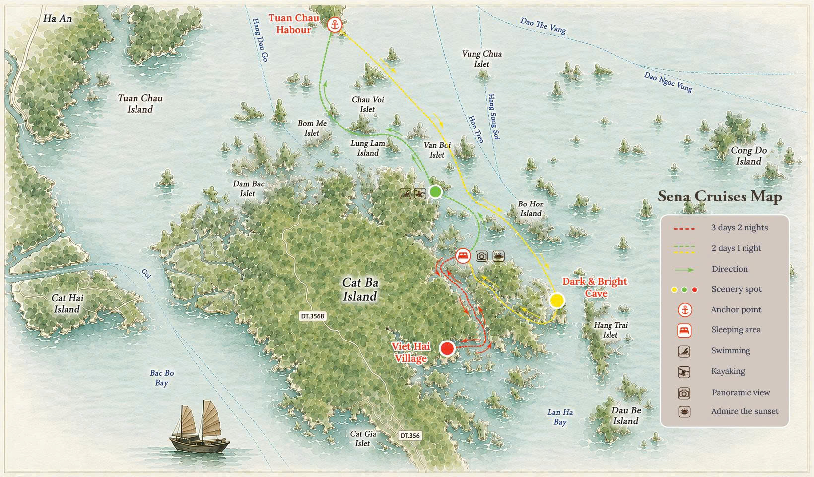 Cruise tour map